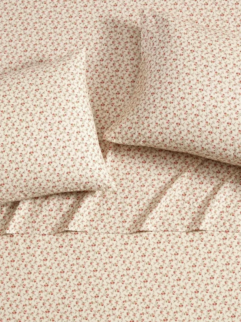 Laura Ashley Cream king Sheet Set Pink Floral sweet success pattern